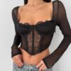 Corset mangas largas
