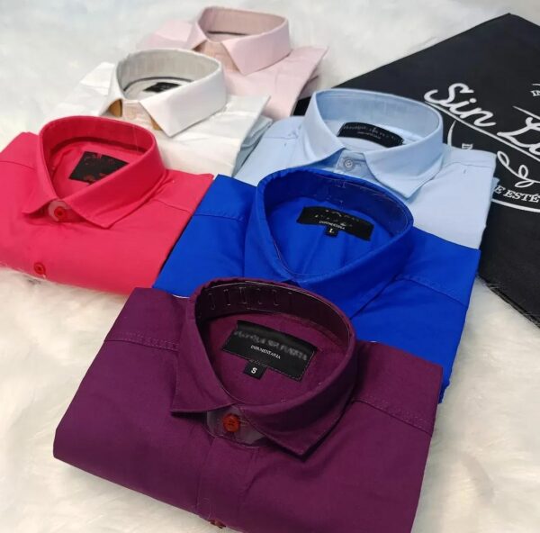 Camisa cuello italiano